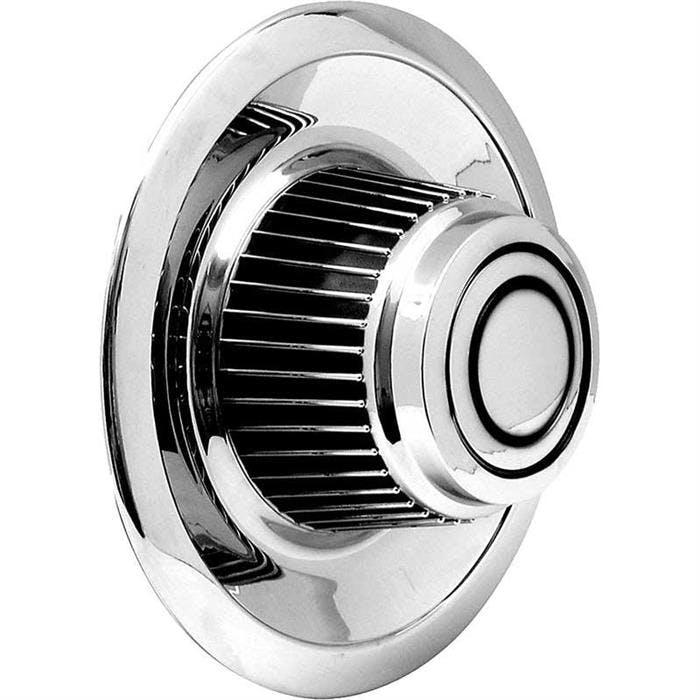 OER WK1013 Chrome Plastic Tall Rally Wheel Derby Cap