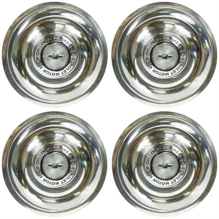 OER *WR1014S 4 PC Stainless Steel Disc Brake Rally Wheel Cap Set