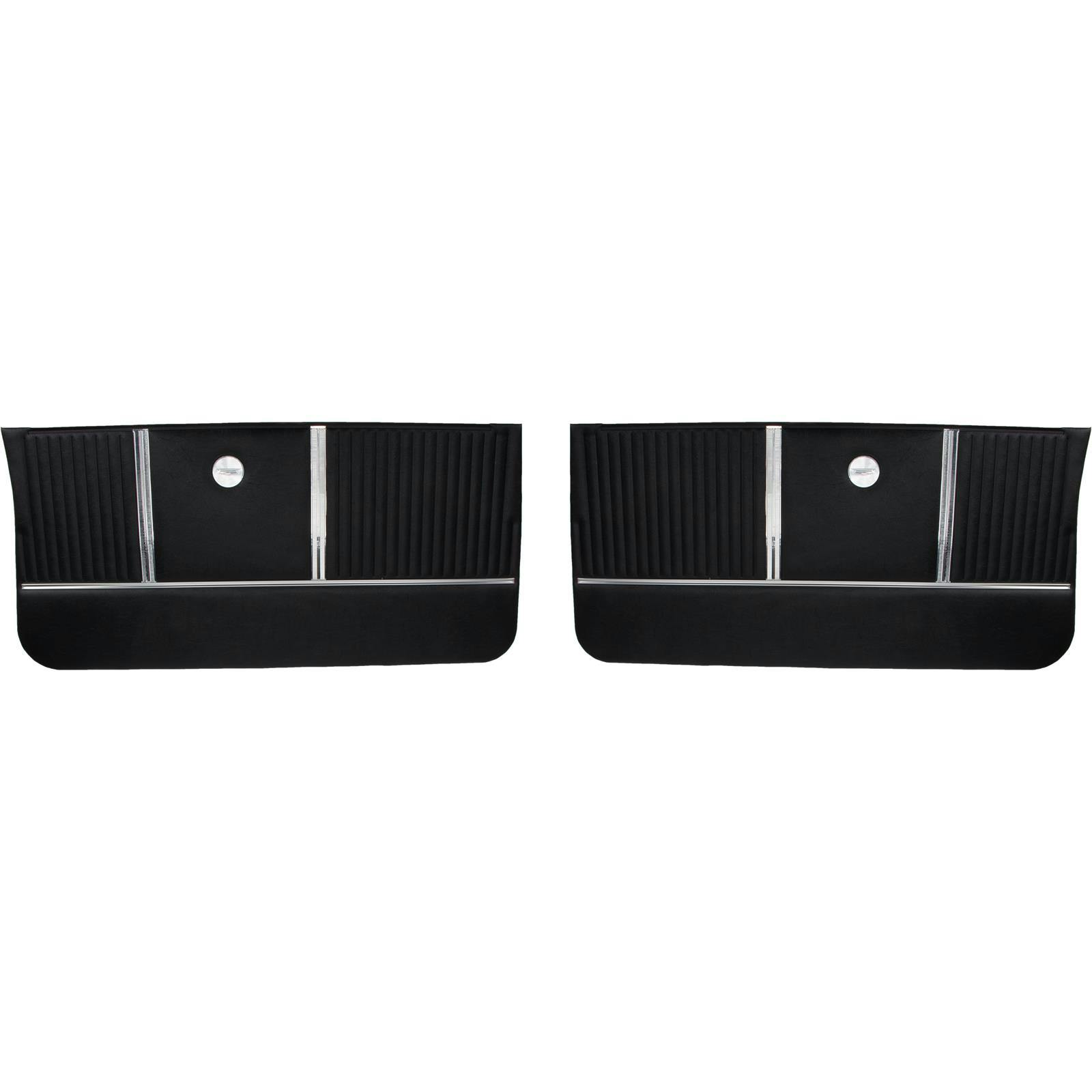 PUI Interiors PD300 Front Door Panels, 1964 Malibu SS, Black