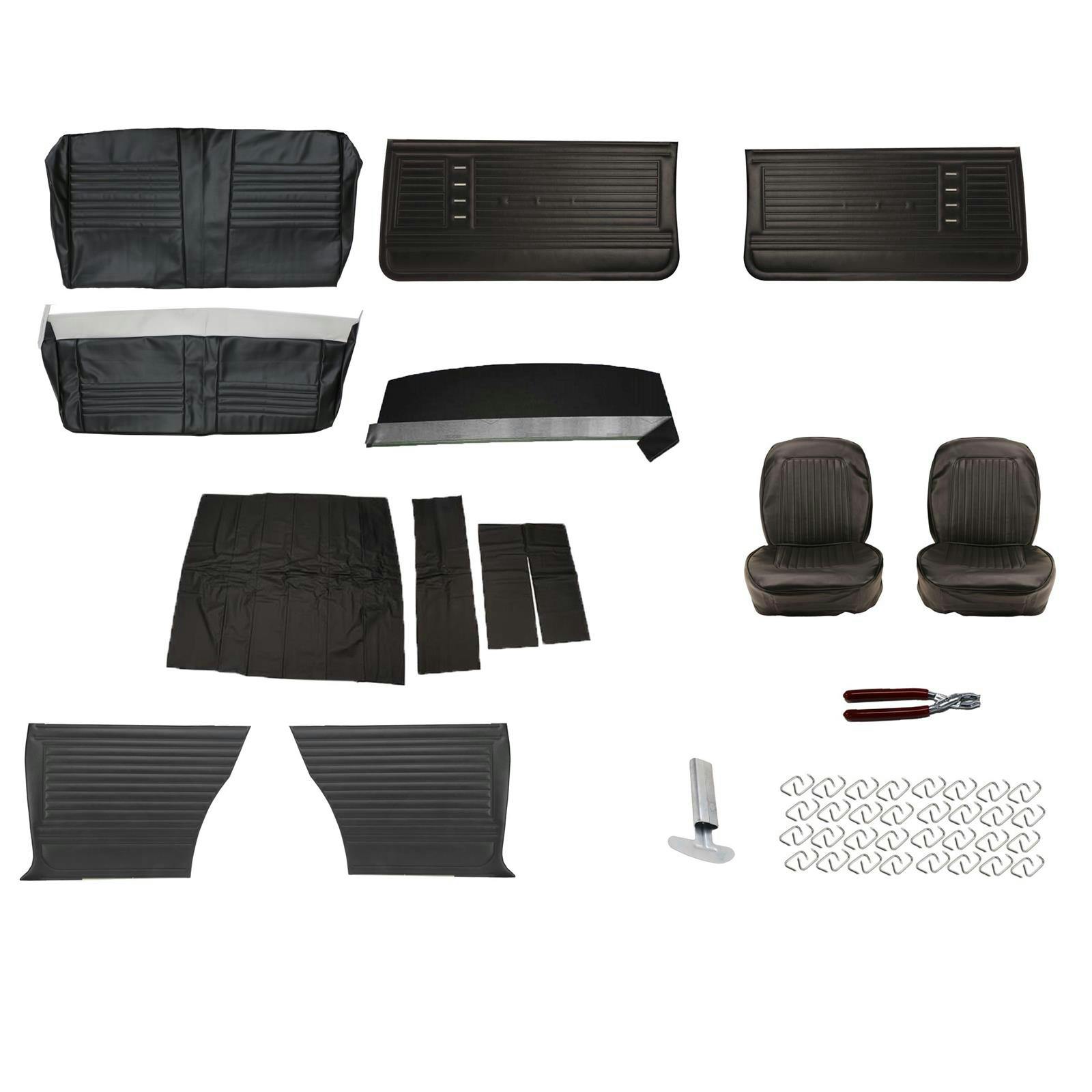 Complete Interior Upholstery Kit, 1966 Chevelle, Black
