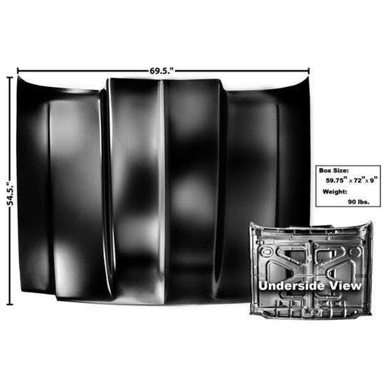 Dynacorn 1099MA Cowl Induction Hood, 1973-80 Chevy Pickup