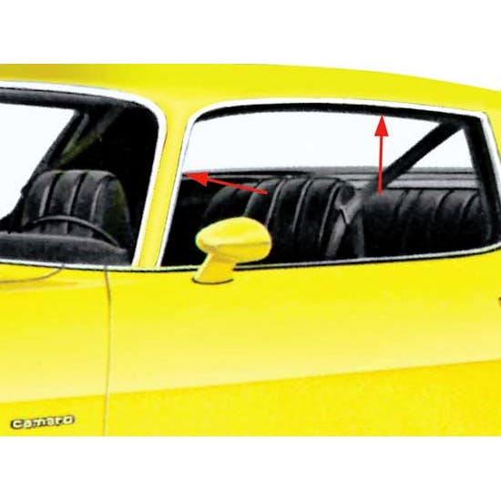 OER 748625 Aluminum Roof Drip Moldings, 1970-81 Camaro/Firebird