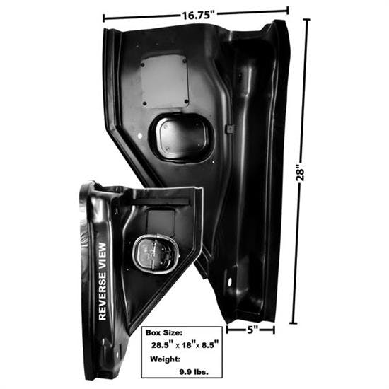 Dynacorn 1105W Kick Panel/A-Pillar Vent Panel RH Chevy