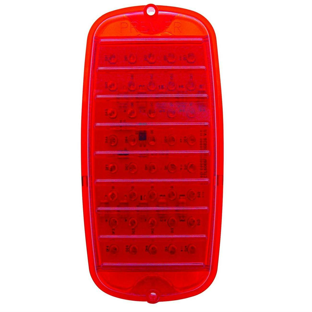 Dynacorn CTL6066FSLED Tail Light Lens Red 60-66 LED(40) Chevy