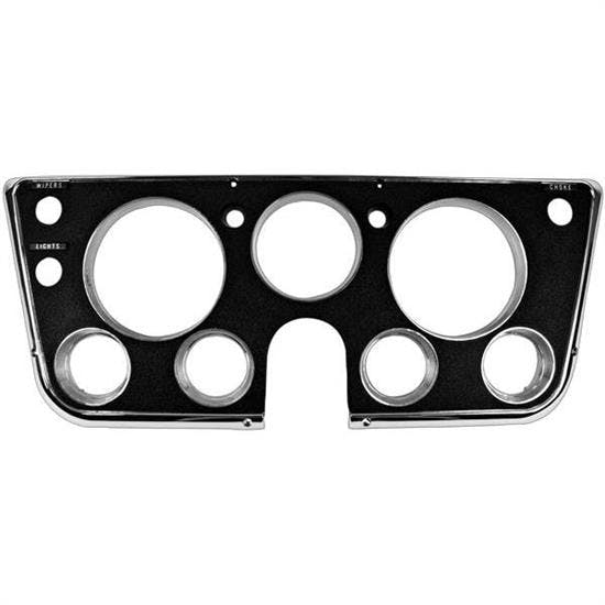 Dynacorn 1146A Gauge Panel Dash Bezel, 67-68 Chevy, Black w/Trim