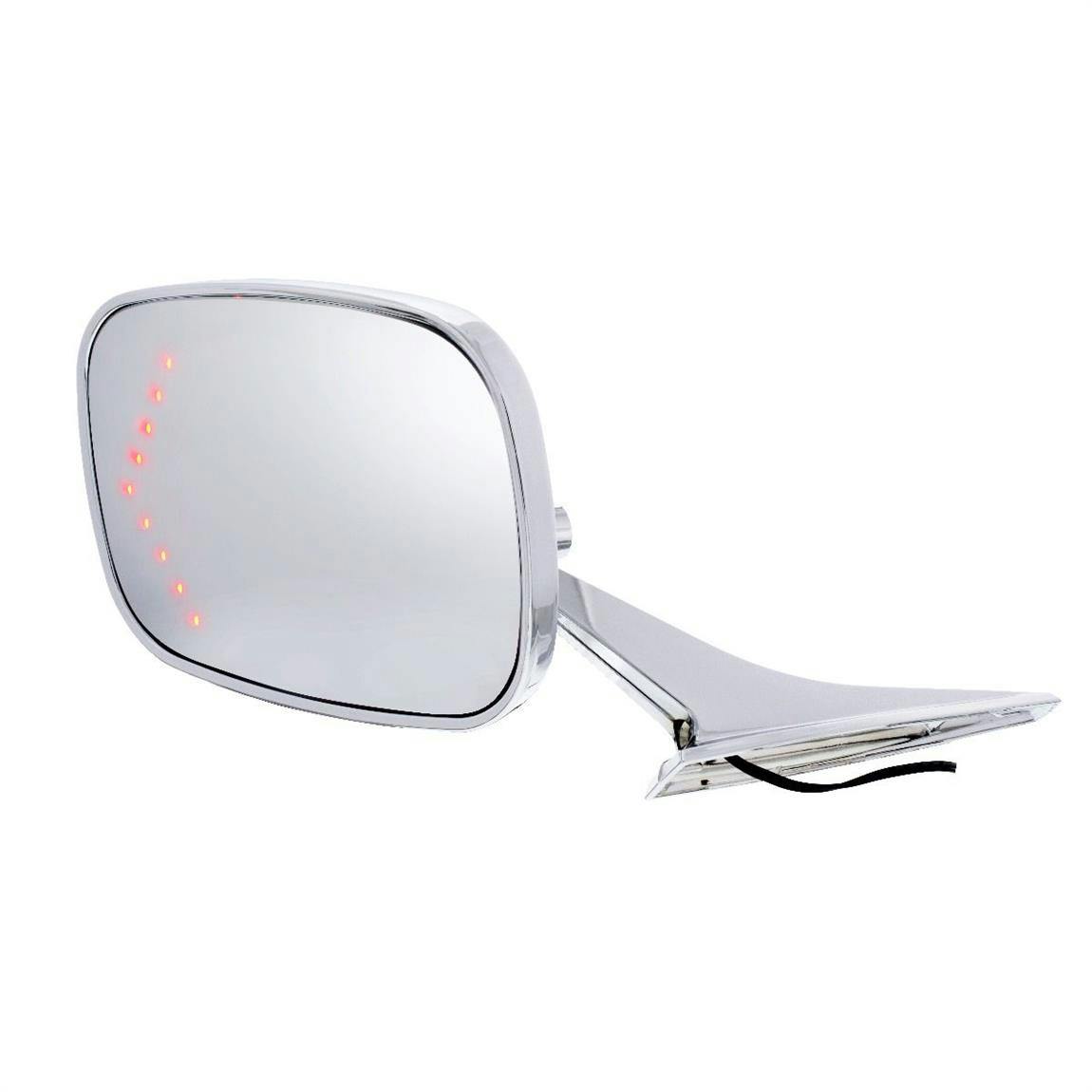 United Pacific 110296 Rectangular LED Mirror, 68-72 Chevy Car, LH