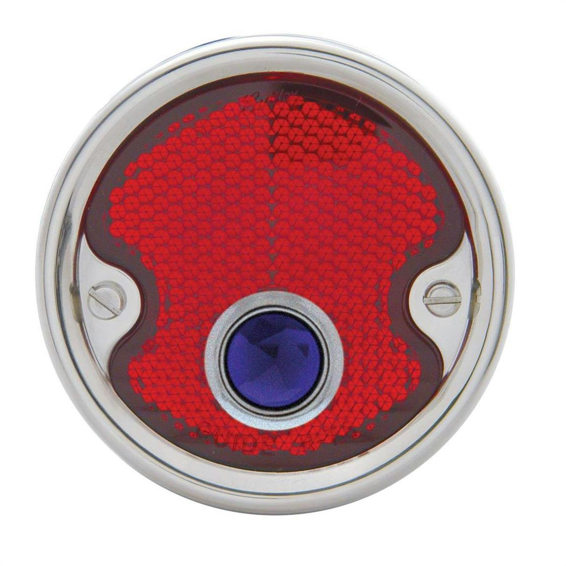 United Pacific C545507 54-55 Tail Light Lens W/ Blue Dot