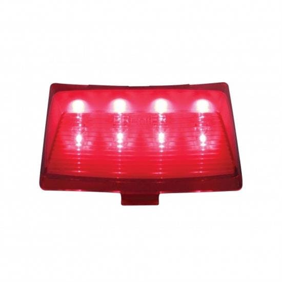 United Pacific C4009-1 37-38 Red Glass Tail Light Lens