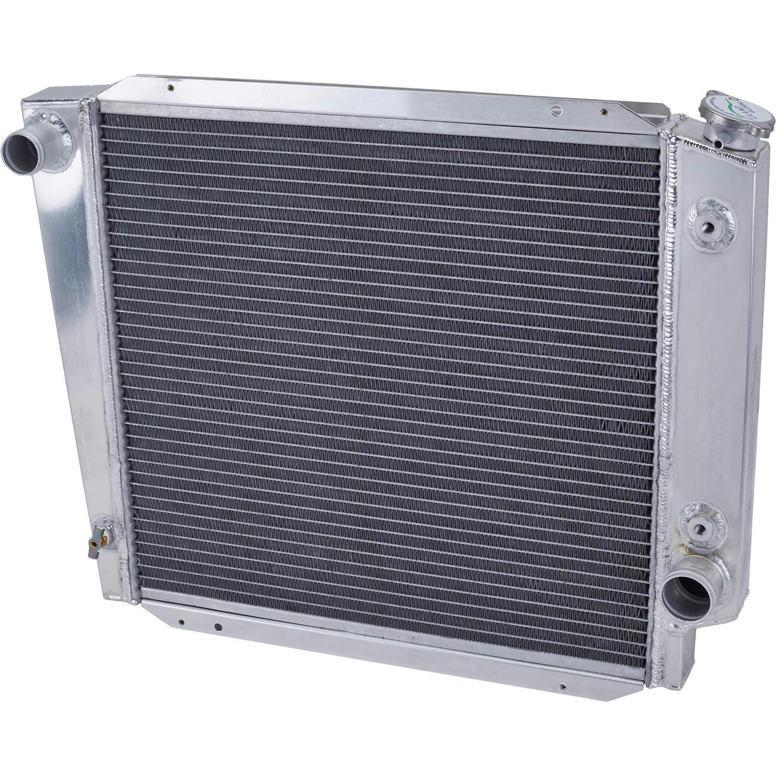 Aluminum Radiator, 1966-77 Ford Bronco 19 Inch Wide, 2 Row