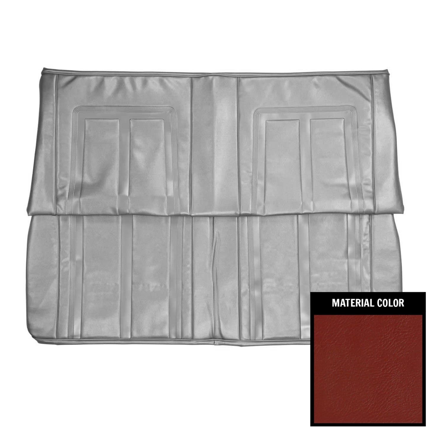 PUI Interiors 66XS30C 1966 Chevy II/Nova Coupe Seat Covers, Red