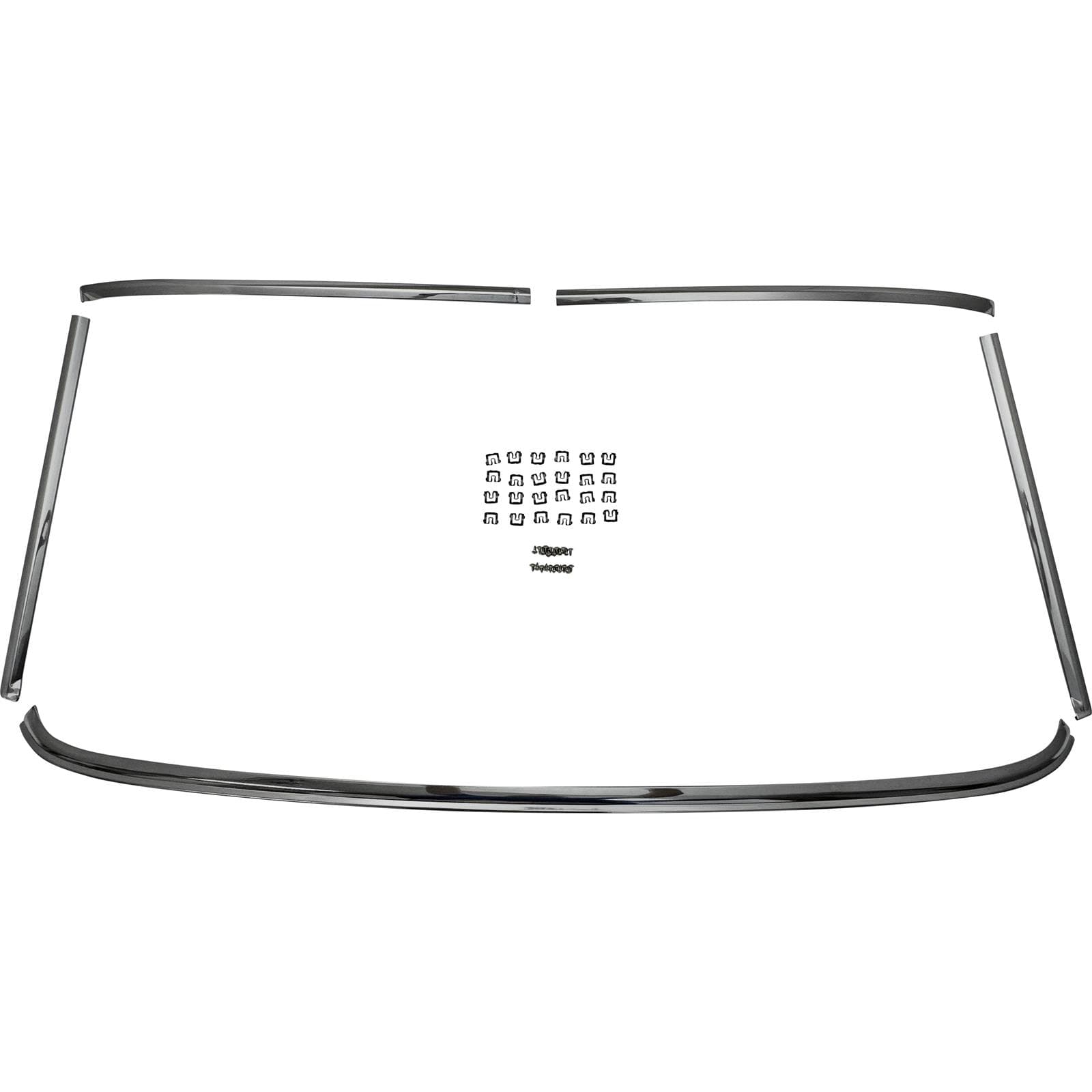 Goldenstar WS20-64S 64-68 Mustang Windshield Molding Set