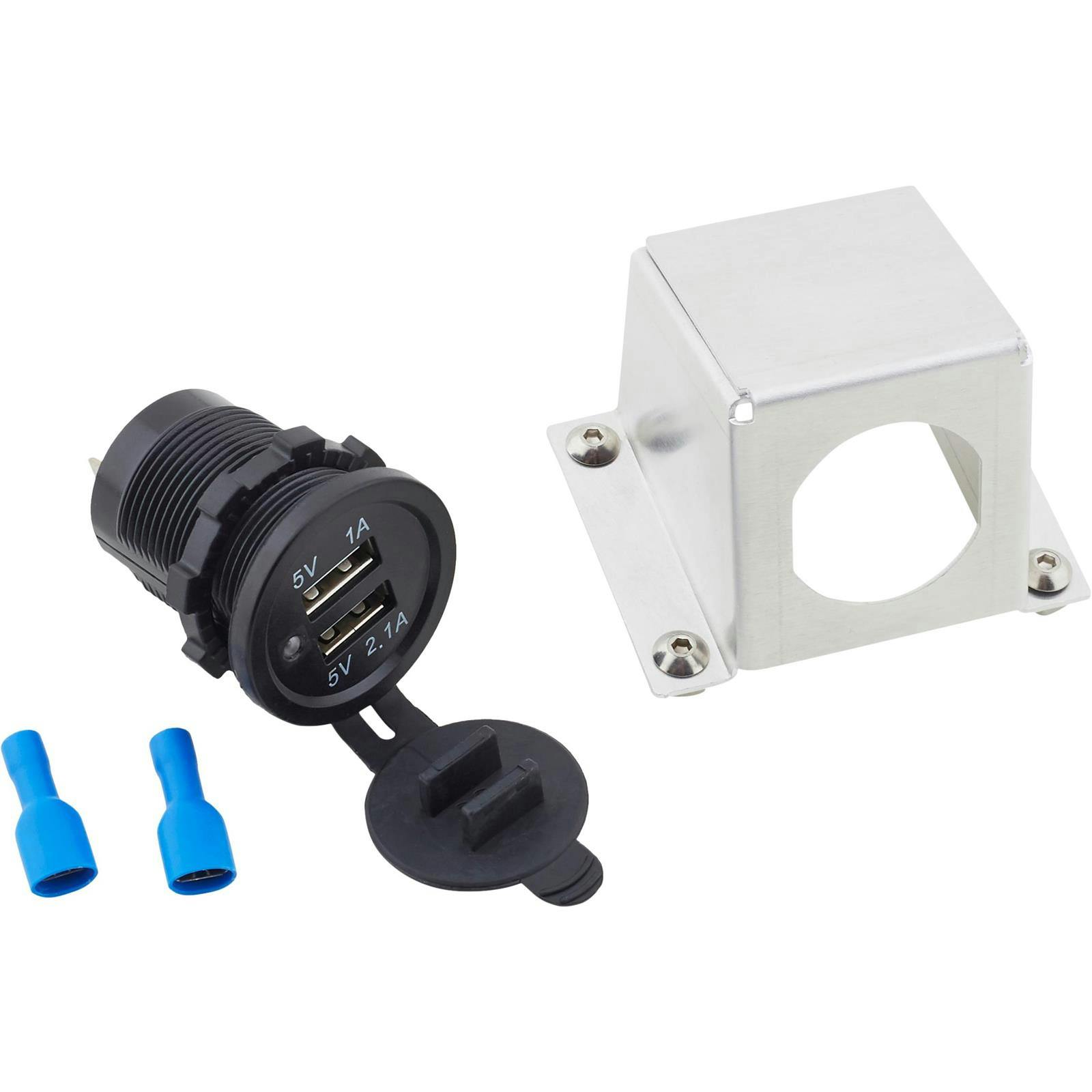 Retrofit Ashtray Dual USB Port and Bolt-In Bracket