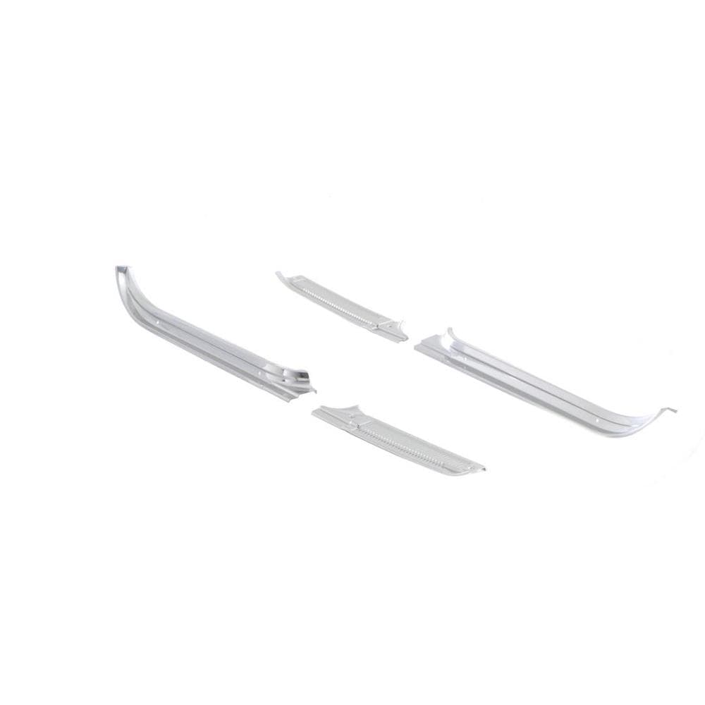 AMD 445-4073-1AS Aluminum Door Sill Plates, 4pcs Set, 73-77 Chevy