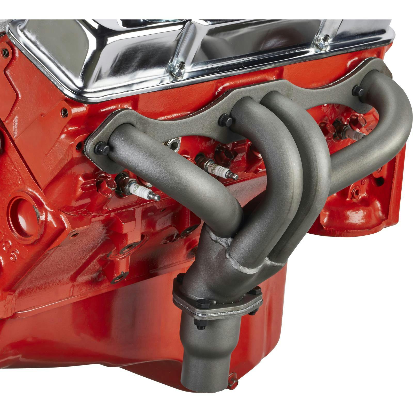 Speedway Small Block Chevy Hugger Tight Fit Headers, Raw Finish