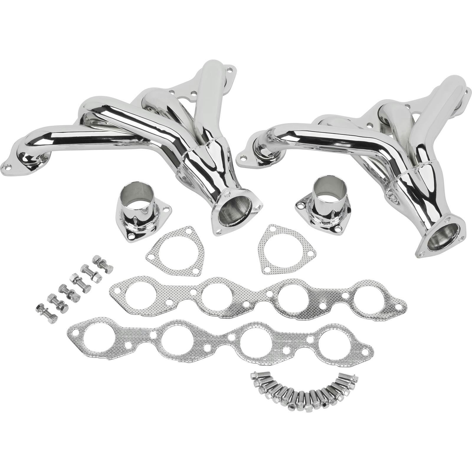 Big Block Chevy Tight-Fit, Block Hugger Headers, Chrome