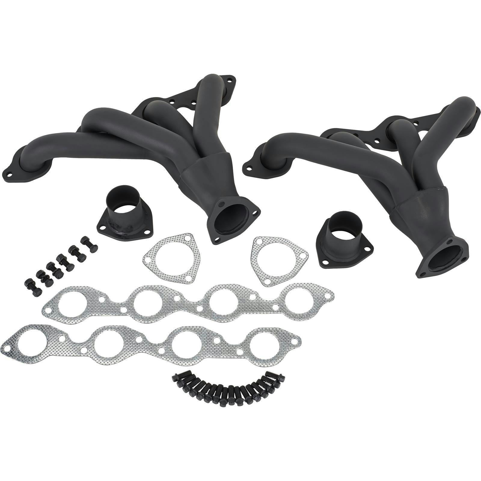 Big Block Chevy Block Hugger Tight-Fit Headers, Raw Finish