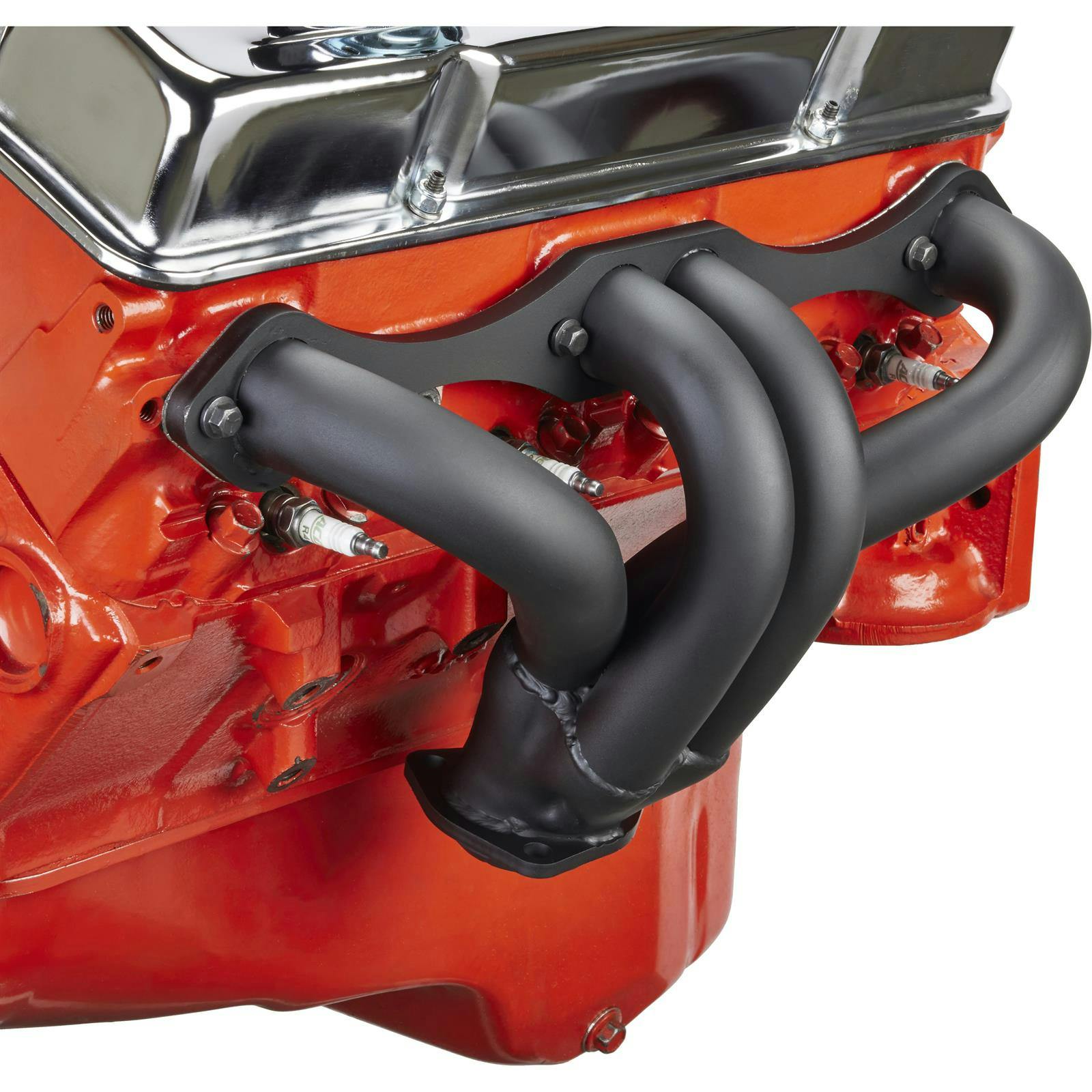 ZZ-4 Tight-Fit Small Block Chevy Block Hugger Headers, Raw Finish