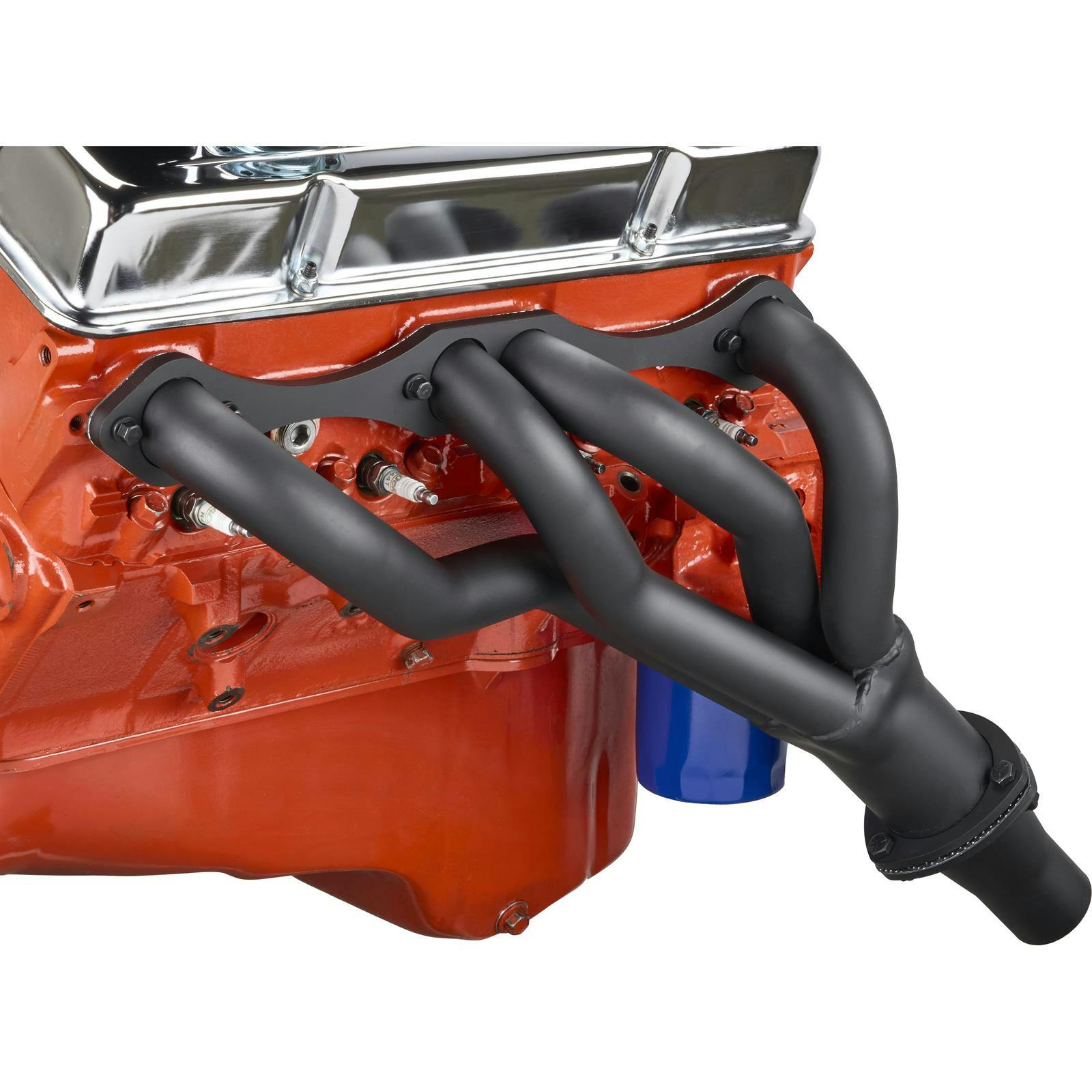 Small Block Chevy Clipster Headers, Black Finish