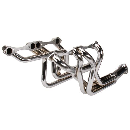 1965-89 Small Block Chevy Fullsize Car Long Tube Headers, Chrome