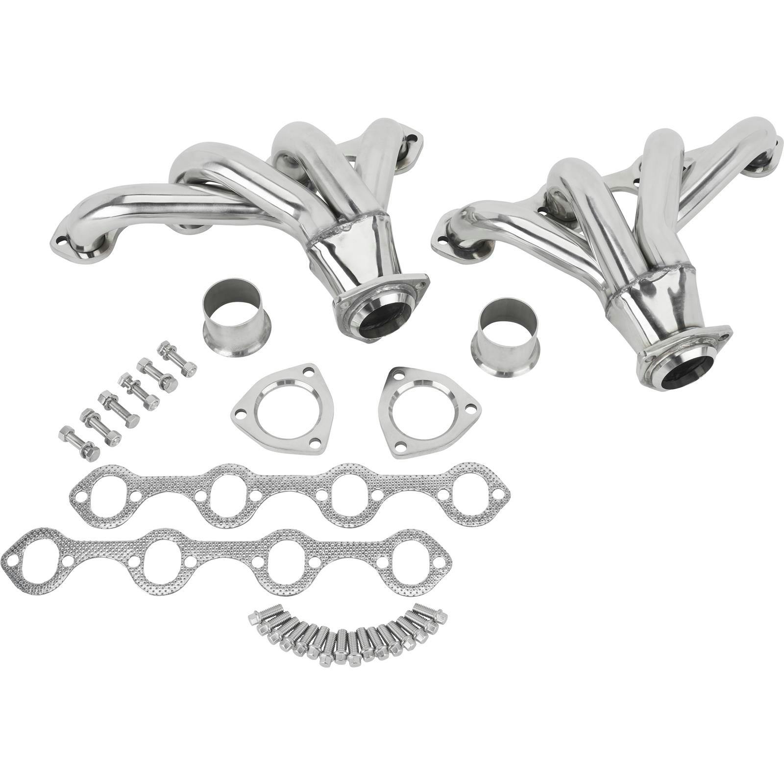 Tight-Fit Small block Ford Block Hugger Headers, Stainless Steel