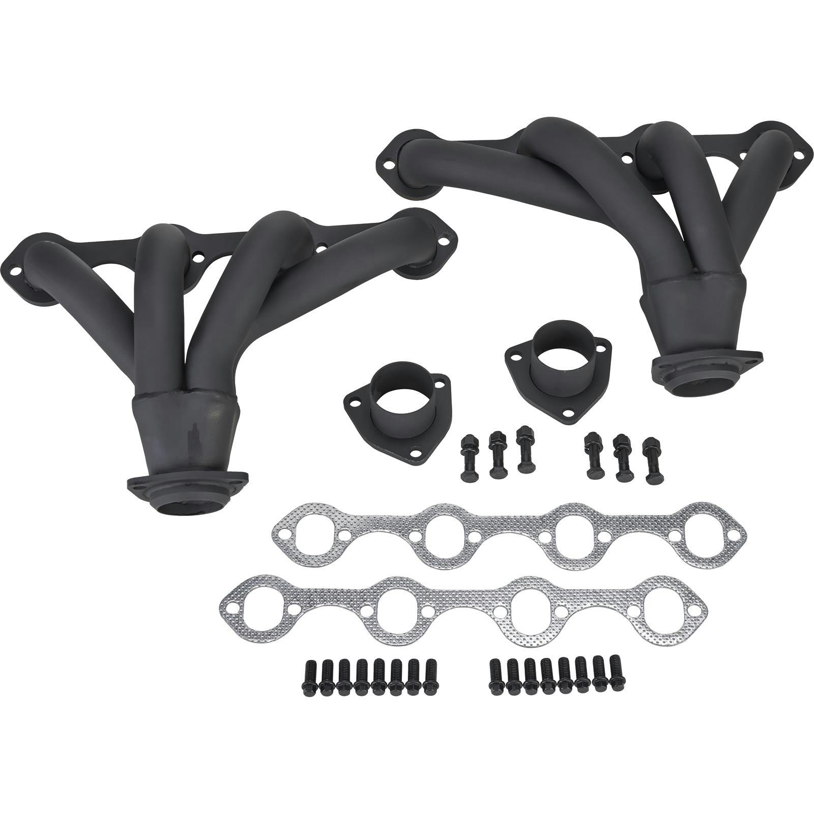 Tight-Fit Small Block Ford Block Hugger Headers, Raw