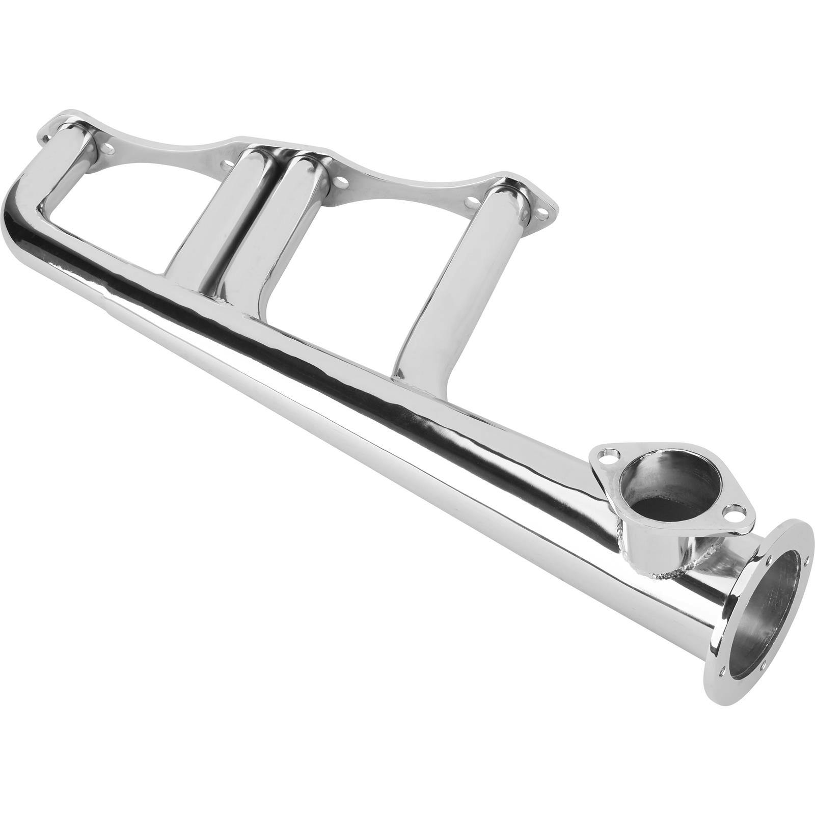 Small Block Chevy Lake Style Headers, Chrome