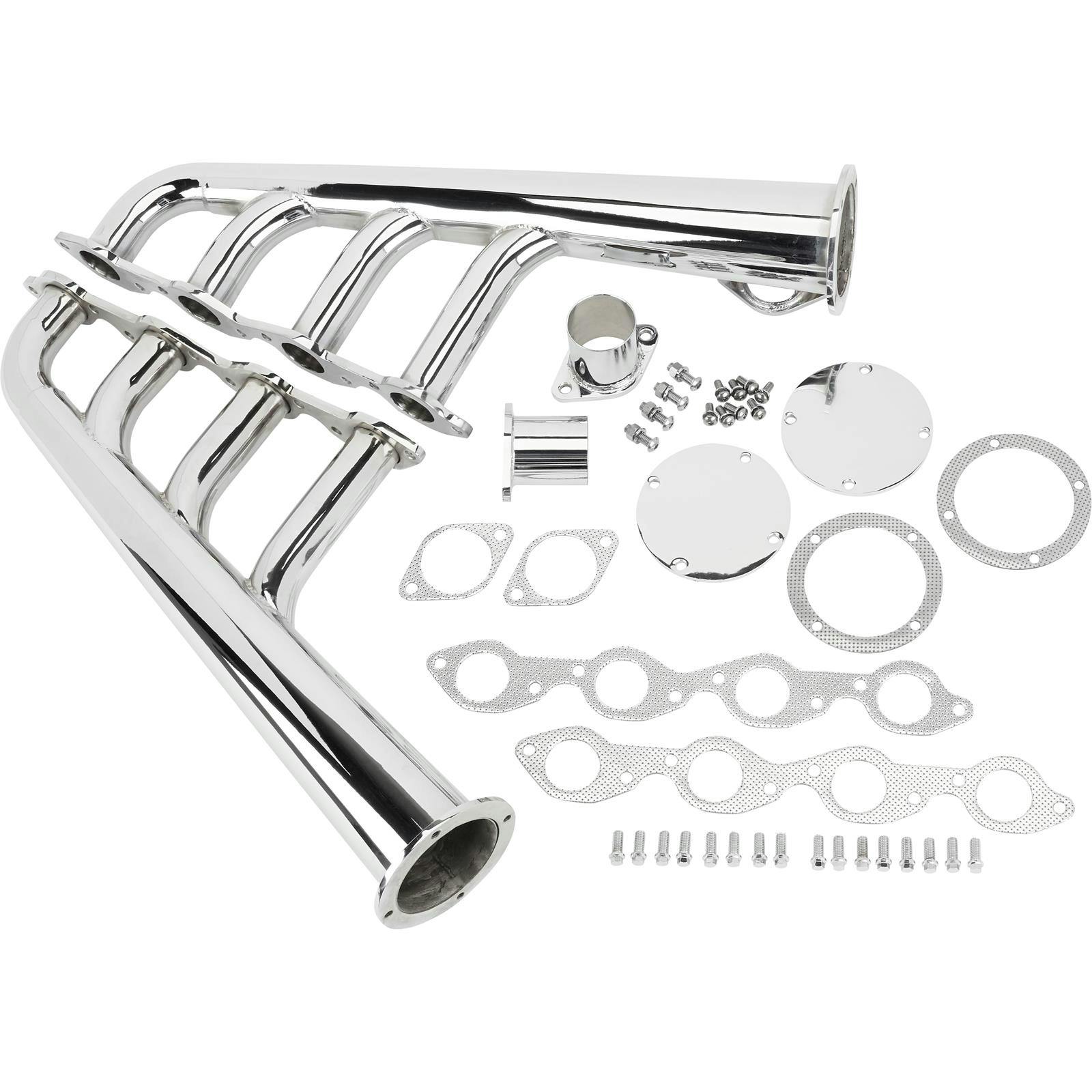 Big Block Chevy Lake Style Headers, Chrome