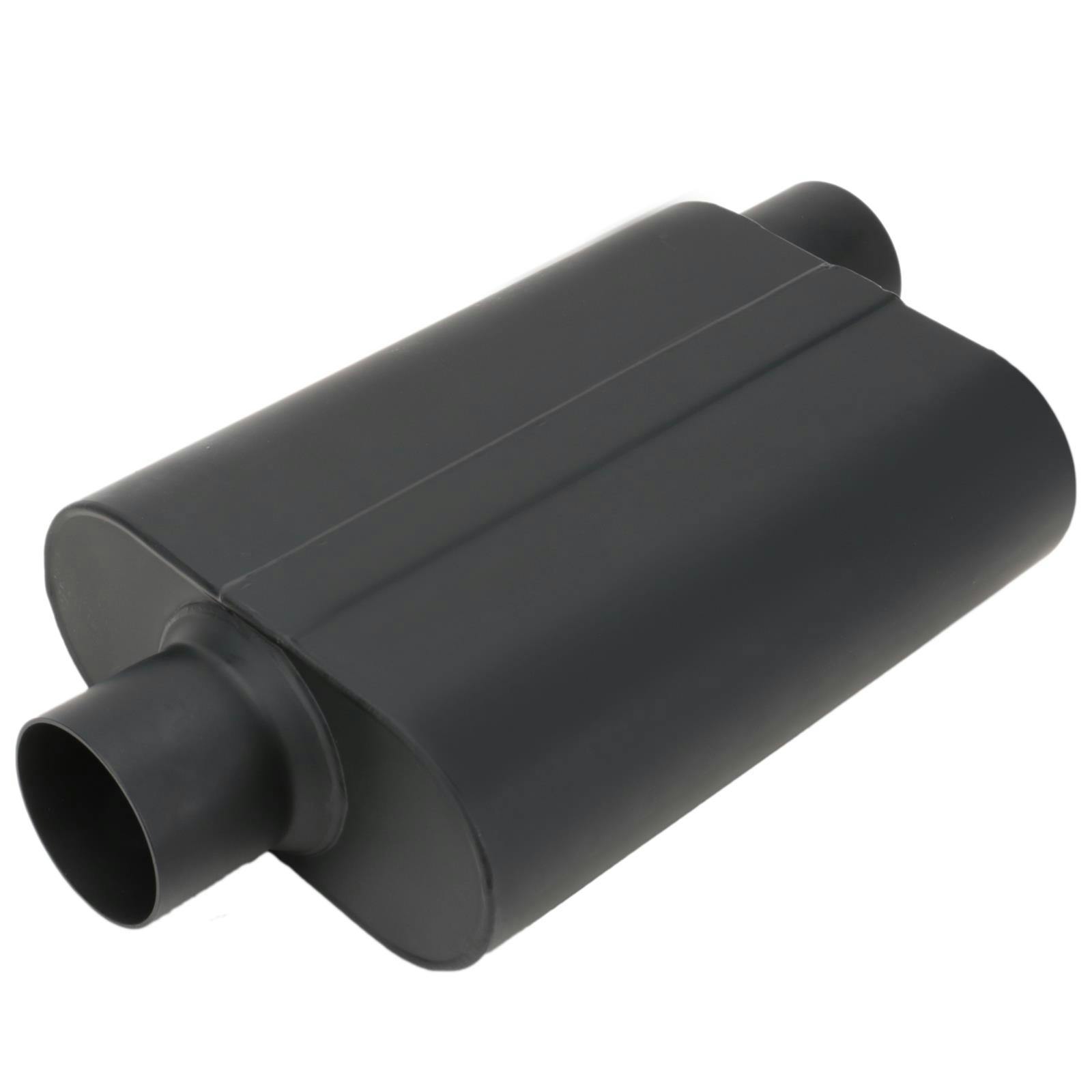 Speedway Welded Chamber Muffler, 3 Inch, Offset Inlet/Center Outlet