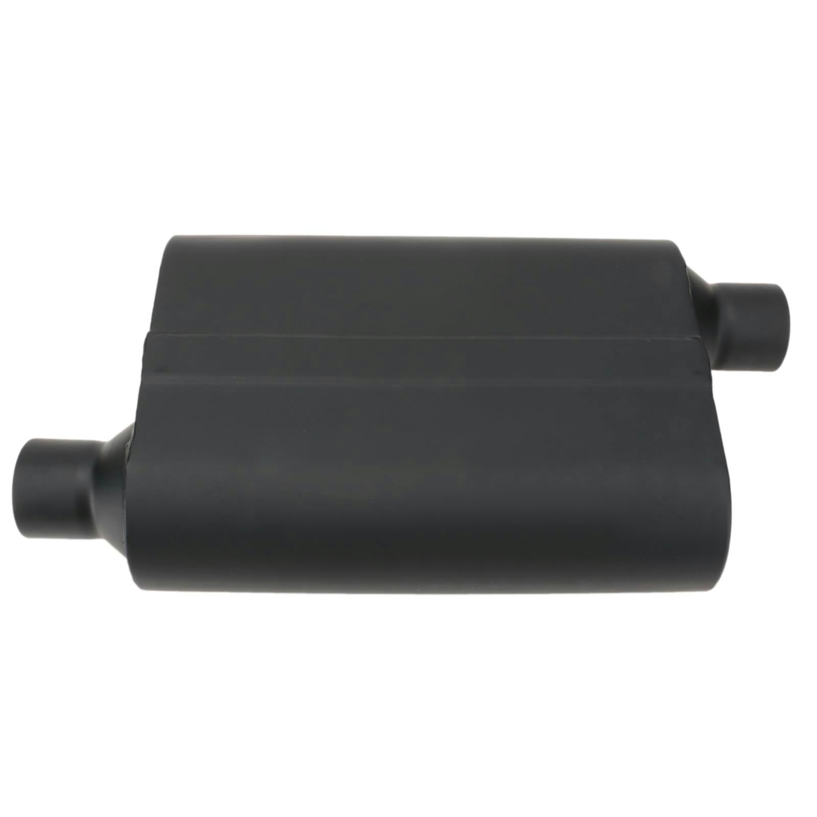 Speedway Welded Chamber Muffler, 2.25 Inch, Offset Inlet/Offset Outlet