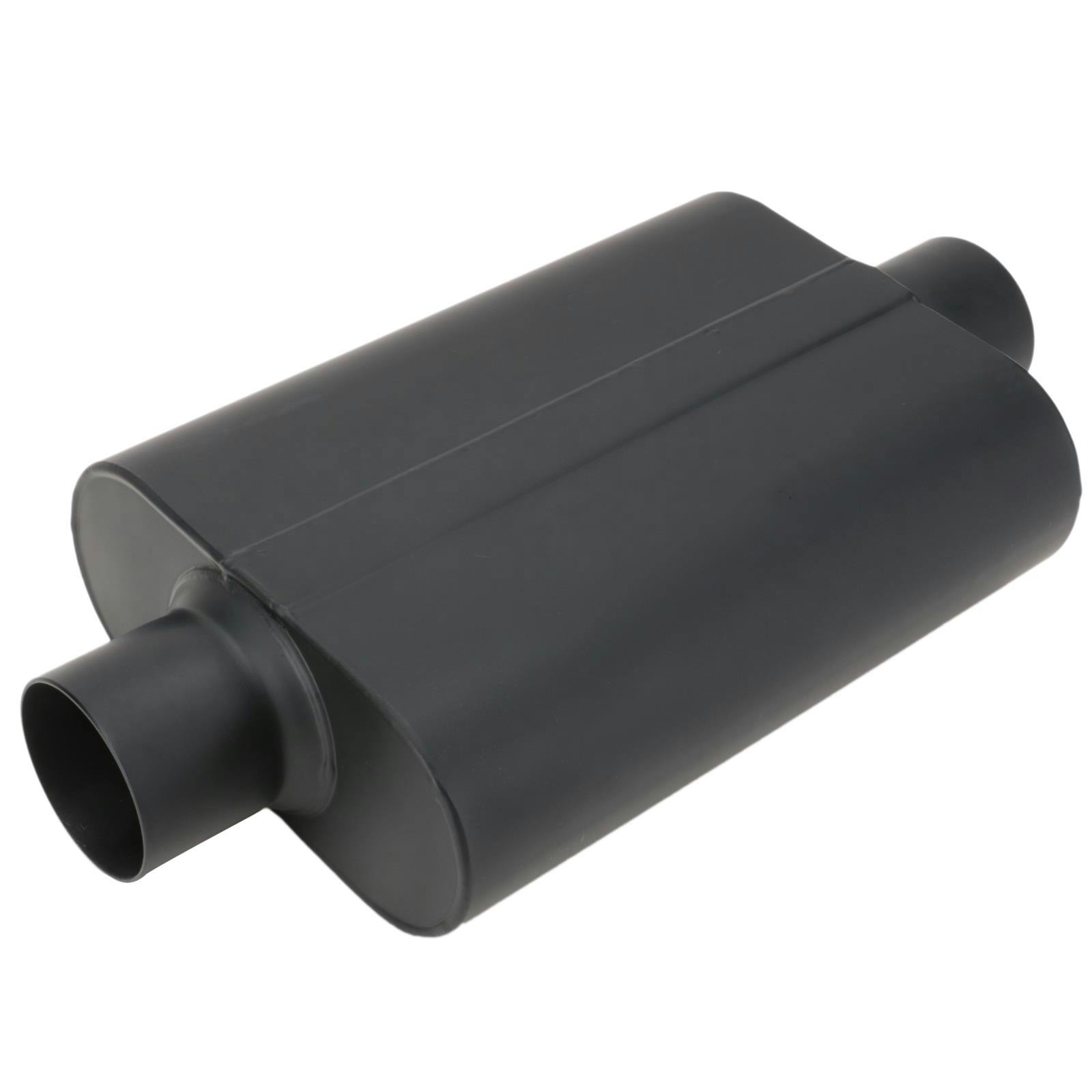 Speedway Welded Chamber Muffler, 3 Inch, Center Inlet/Center Outlet