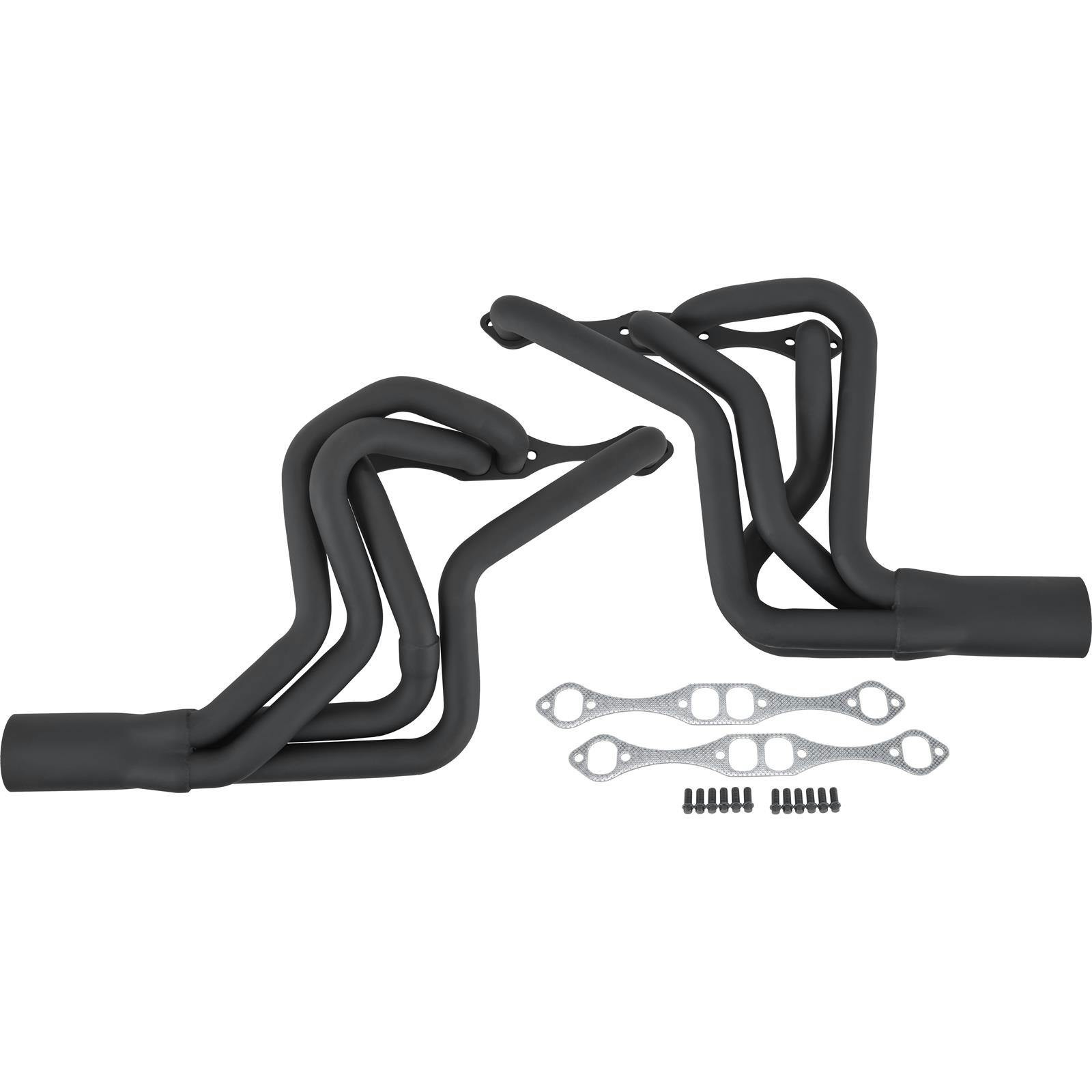 Speedway Small Block Chevy Street Stock Headers, Raw Finish