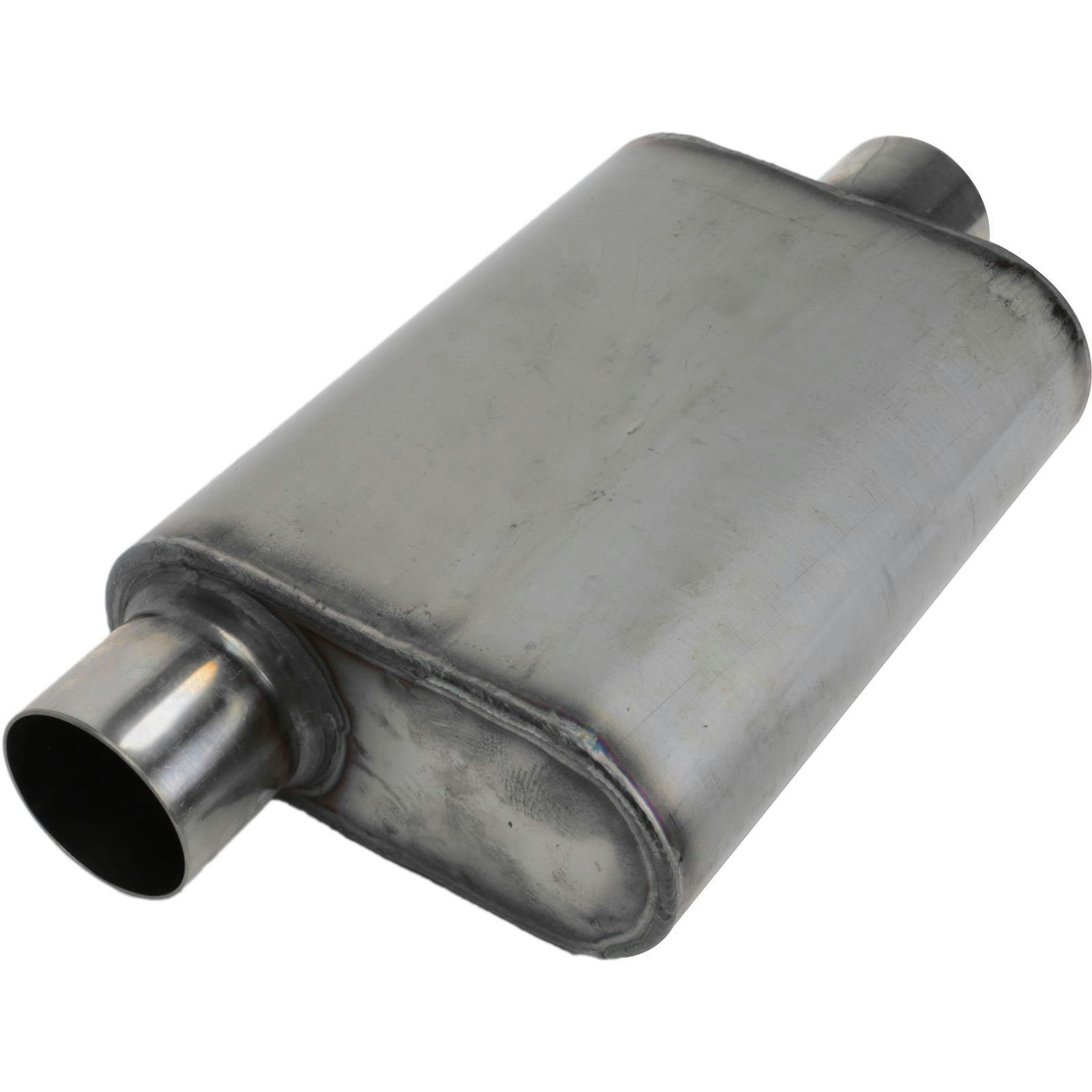 Stainless Steel Chamber Muffler, 3 Inch, Offset/Centered