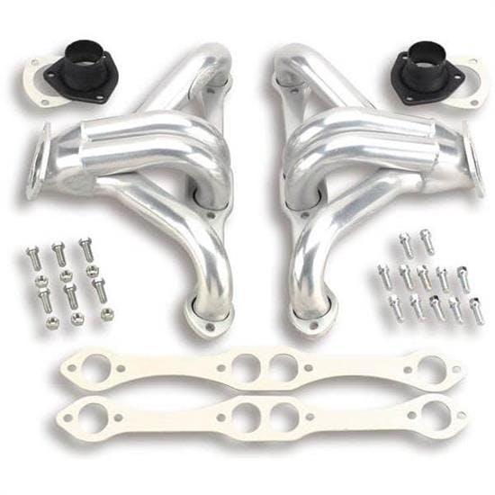 Hooker 2301HKR Block Hugger Headers for ZZ4 Crate Motor, Ceramic Coat