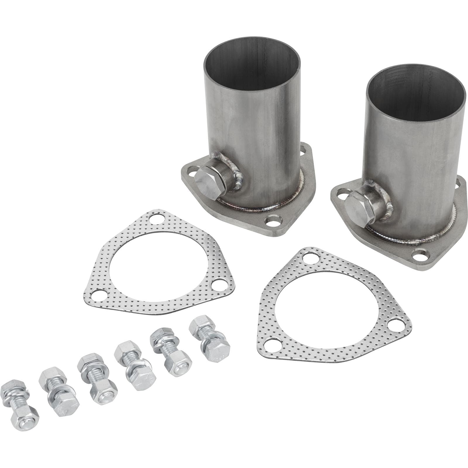 3-Bolt Exhaust Flange Collector w/ O2 Bung, 2.5-inch SS