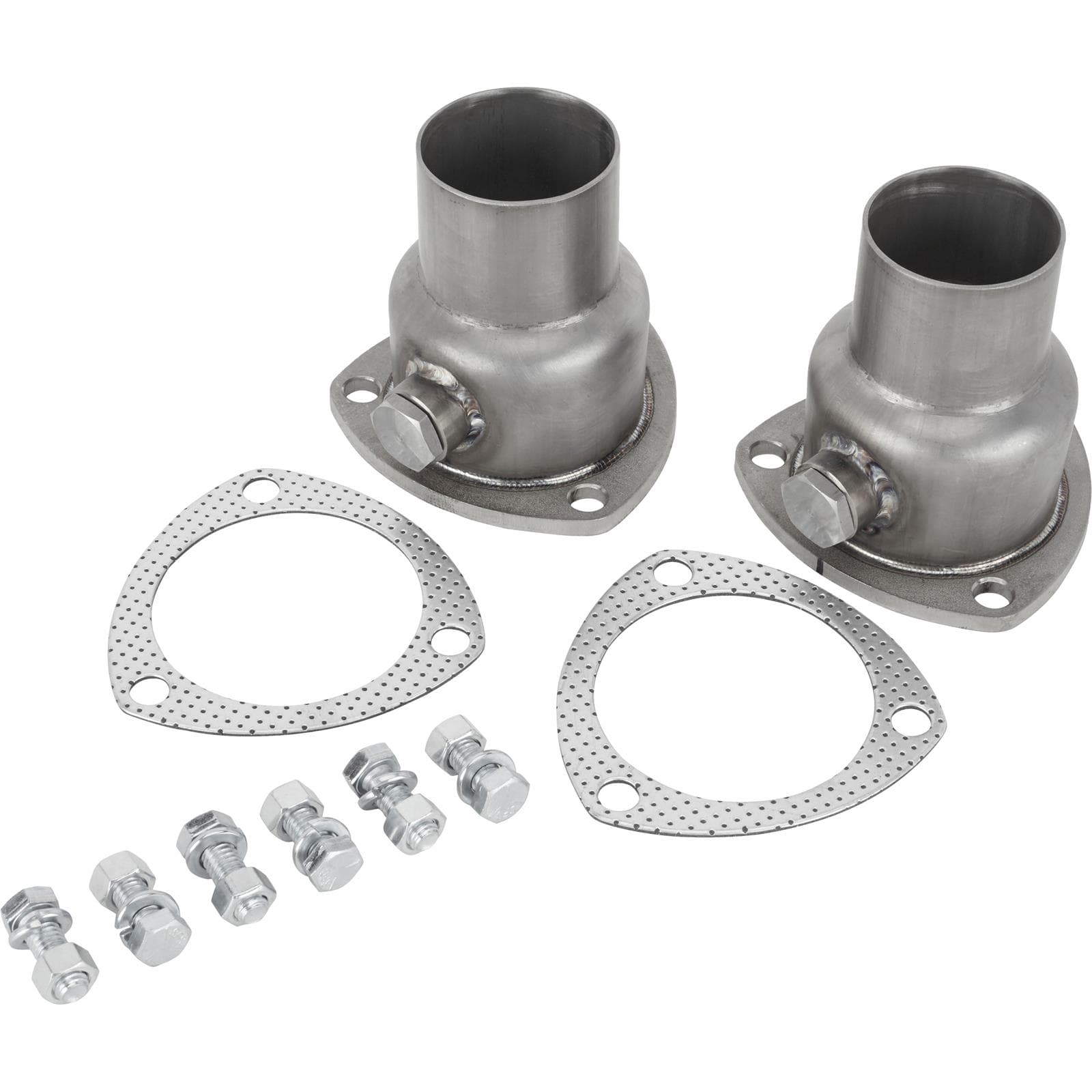 3-Bolt Exhaust Flange Collector w/ O2 Bung, 3.0/2.25-in SS