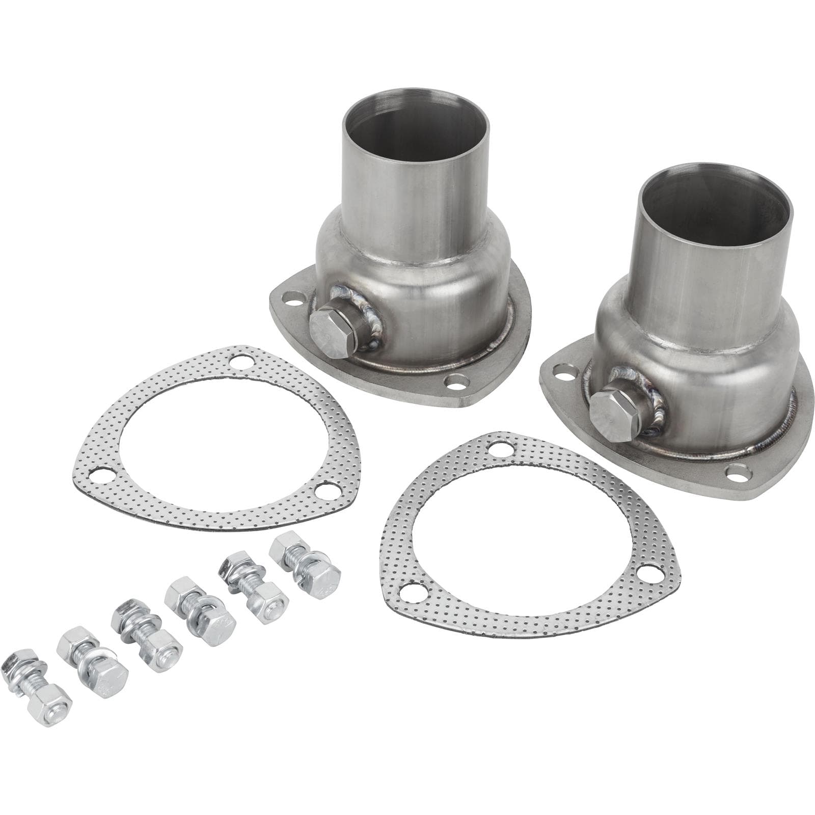 3-Bolt Exhaust Flange Collector w/ O2 Bung, 3.5/2.5-in SS