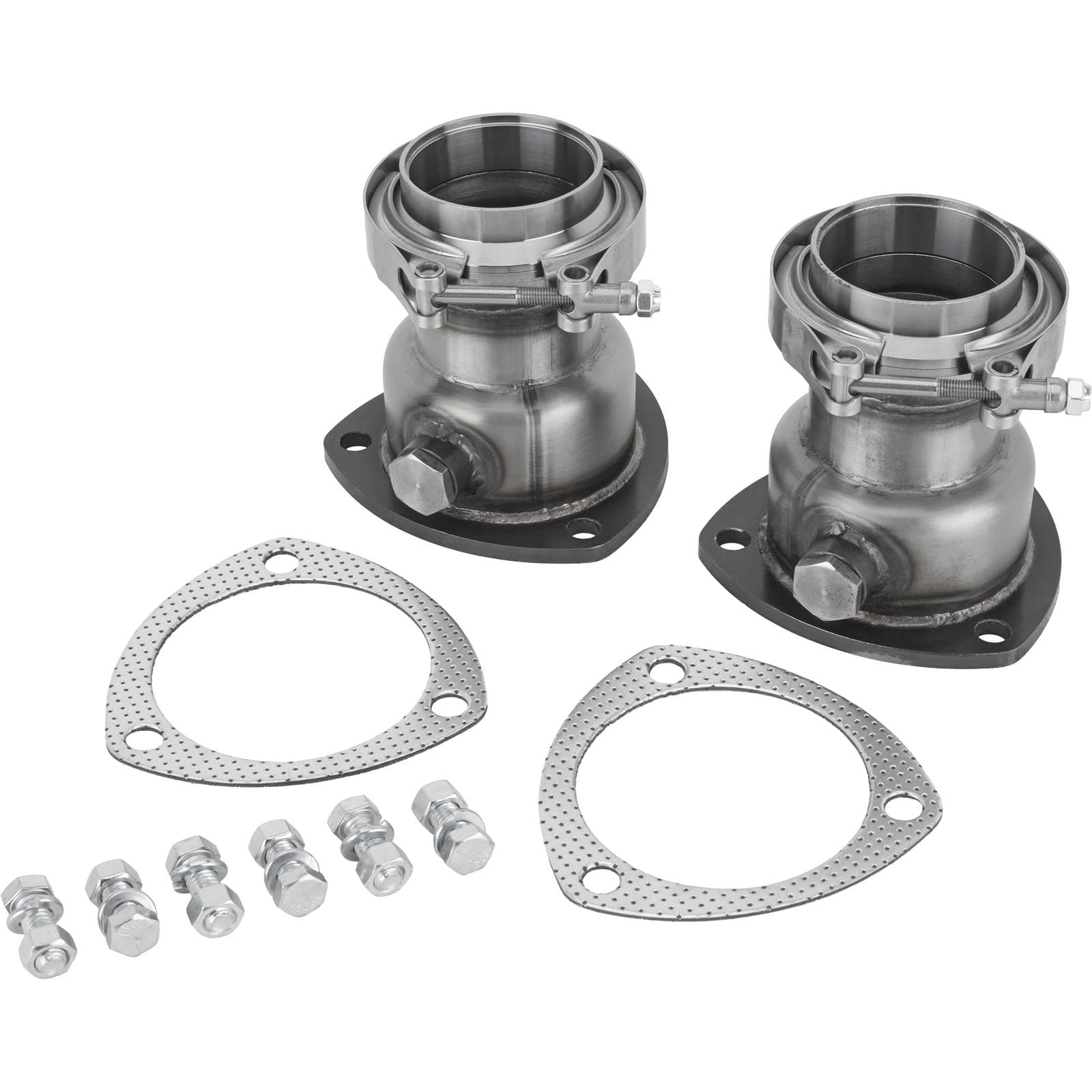 3-Bolt Exhaust Flange to V-Band Flange w/ O2 Bung, 3.5/2.5-in