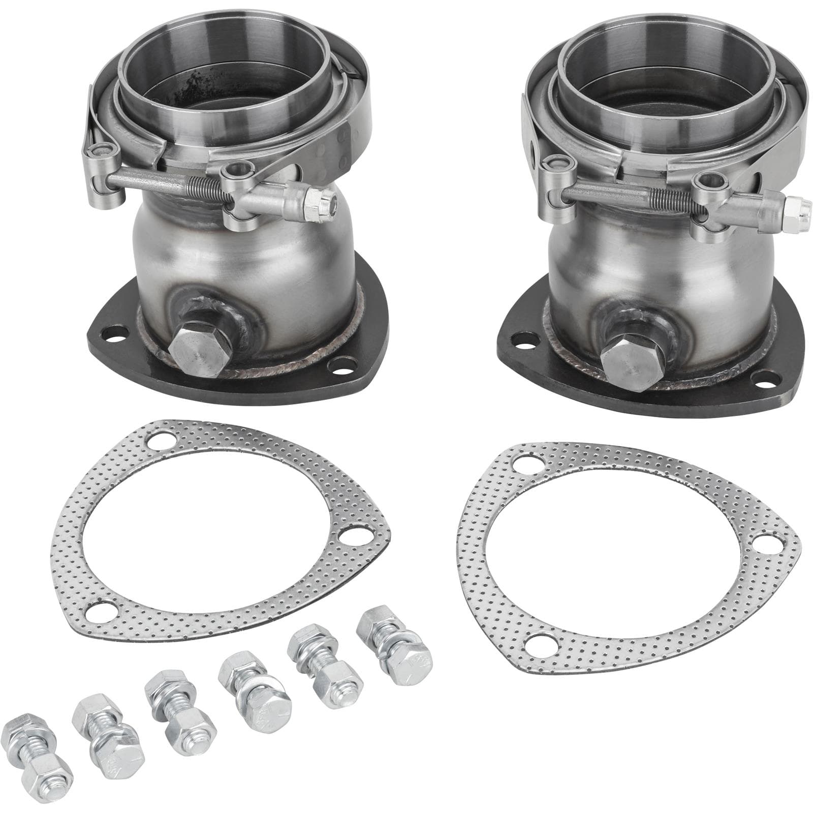 3-Bolt Exhaust Flange to V-Band Flange w/ O2 Bung, 3.5/3.0-in