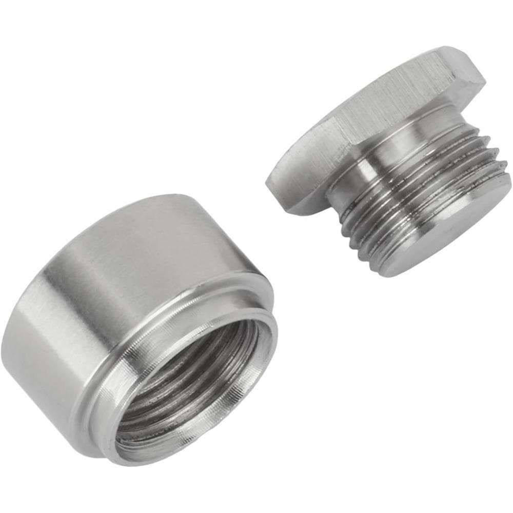 Oxygen Sensor Weld-On Bung and Plug Kit, M18-1.5, Stainless Steel