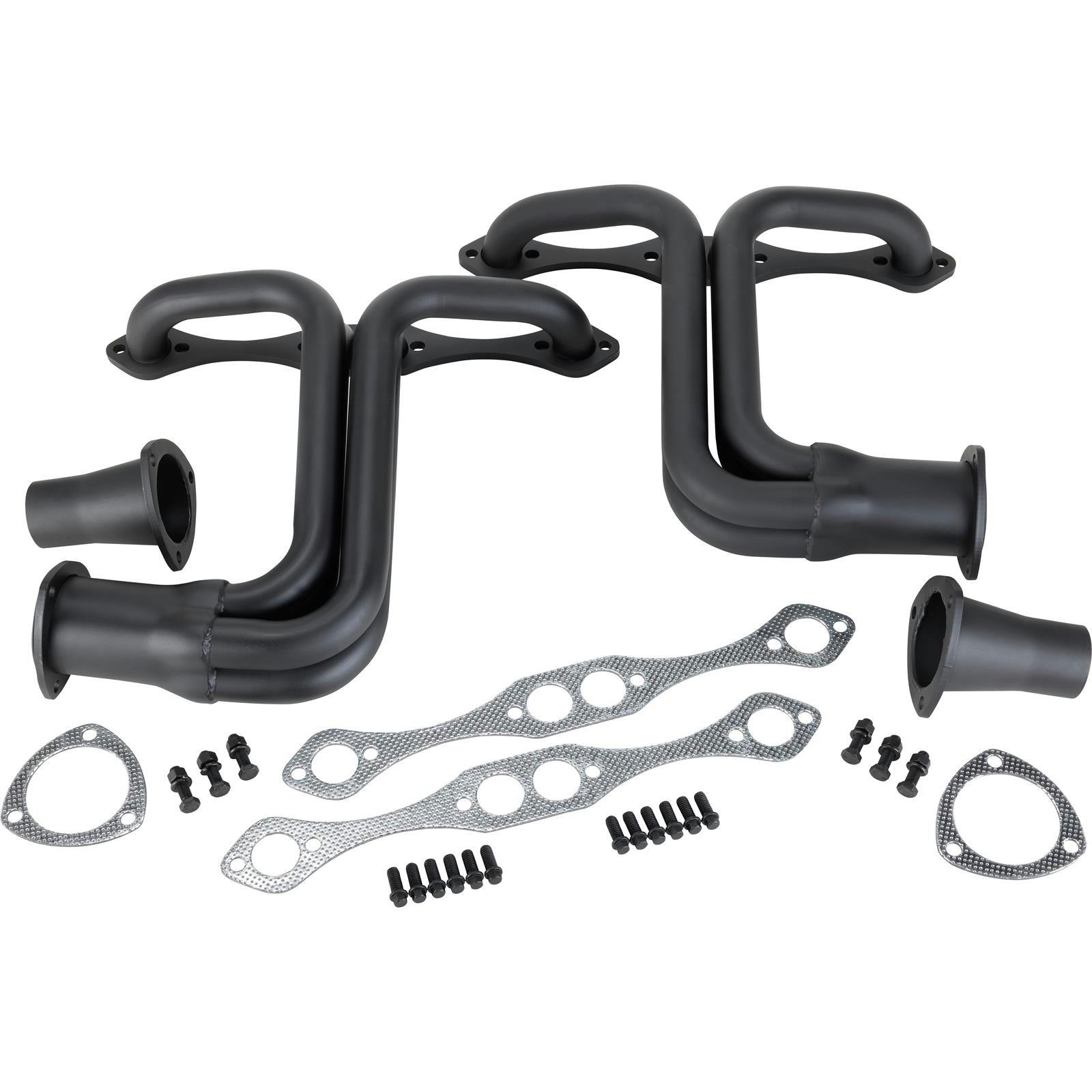 1928-34 Ford Chassis SBC Small Block Chevy V8 Headers, Raw Finish