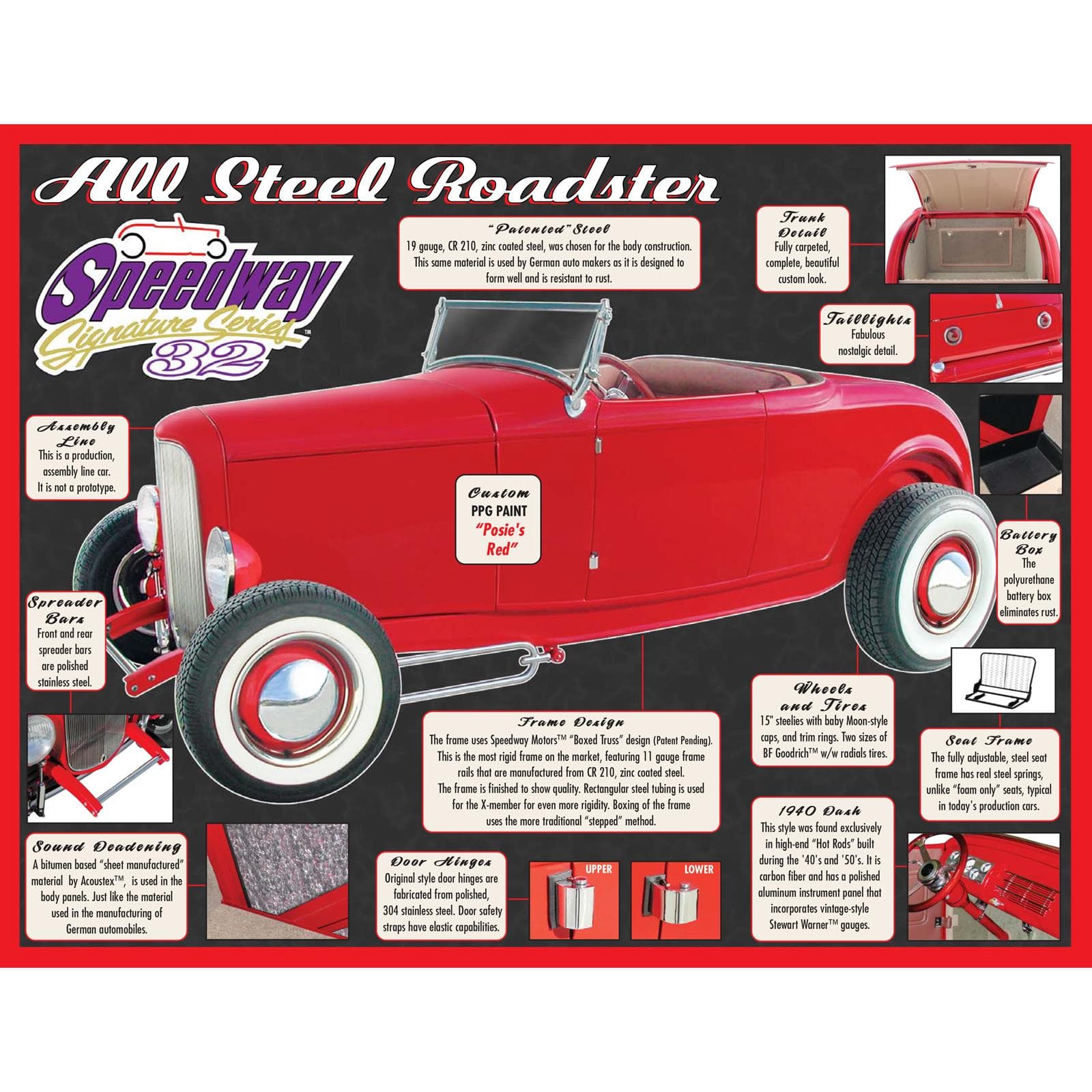 Speedway Signature Series All-Steel 1932 Roadster Kit Car
