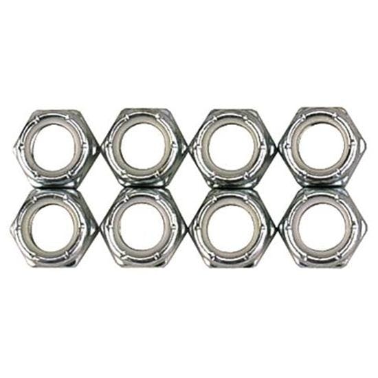 Steel Fine Thread Nylock Nuts, 1/2 Inch-20 Thread, 50 Pack