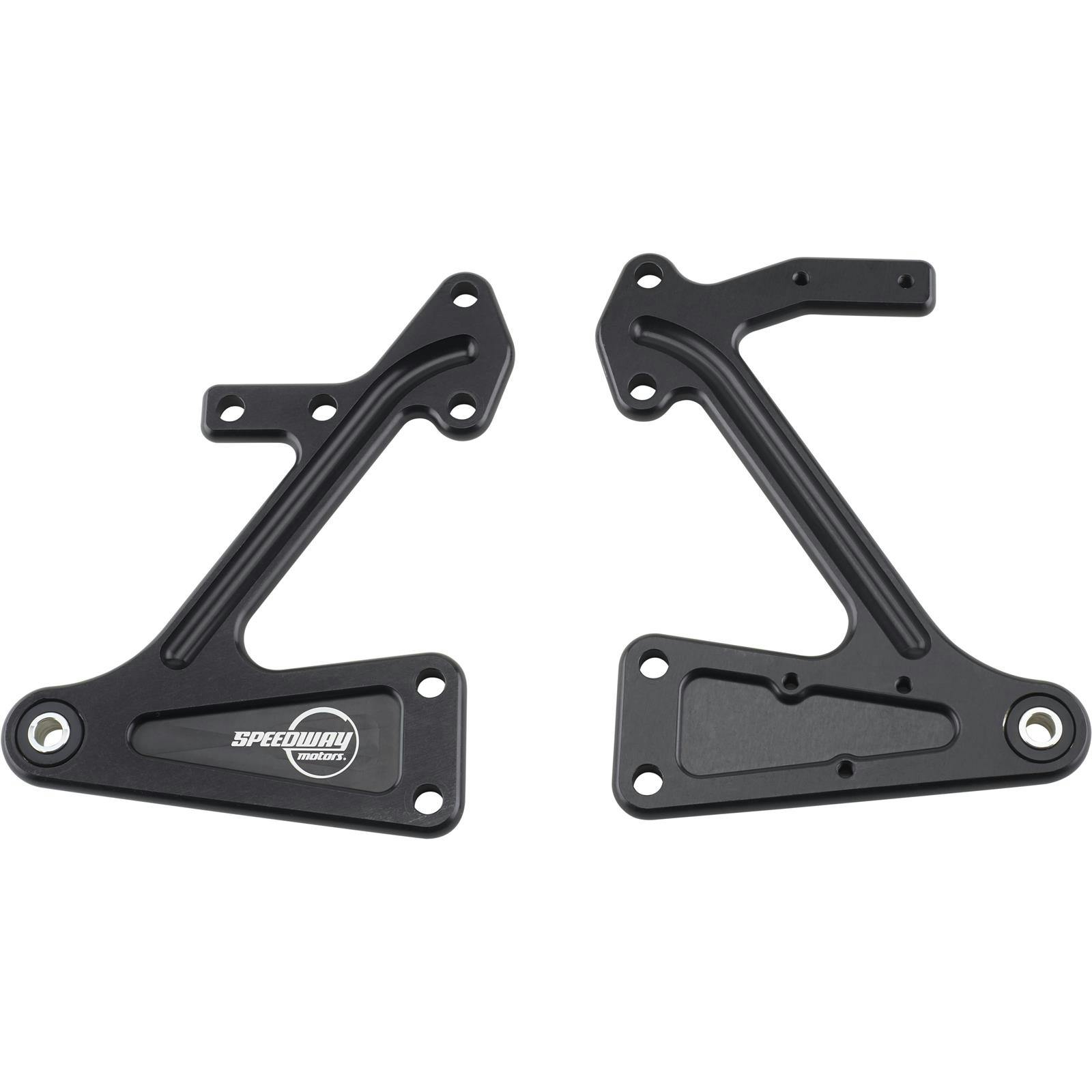 Sprint Car Two-Piece Front Motor Plate With Bushings, Black