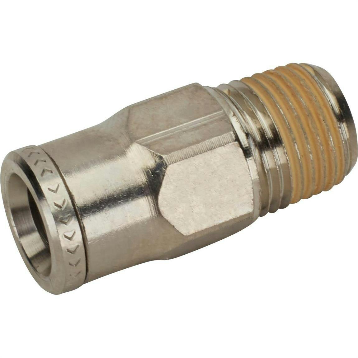 Steel Straight Wing Cylinder Push-Lock Hose End Fitting