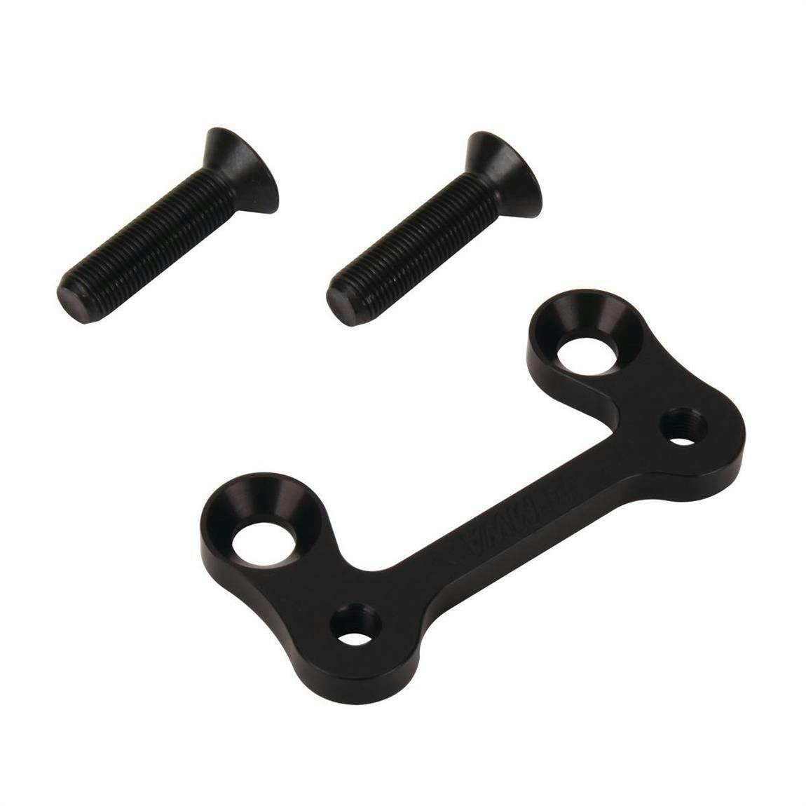M&W Aluminum Left Front Brake Caliper Mount for 10.2 Inch Rotor, Black