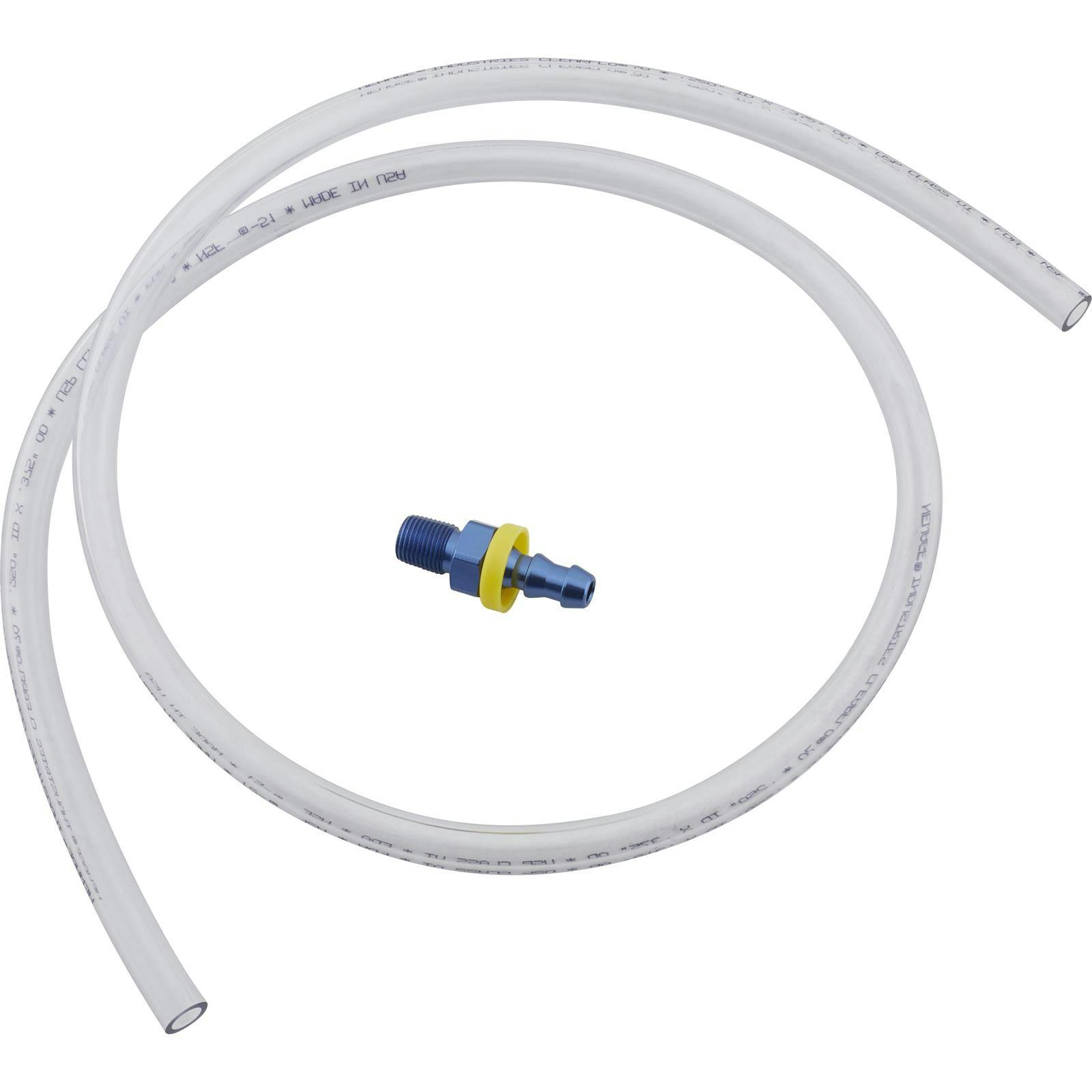 Radiator Overflow Kit, Aluminum 1/8 Inch NPT To 1/4 Inch Barb