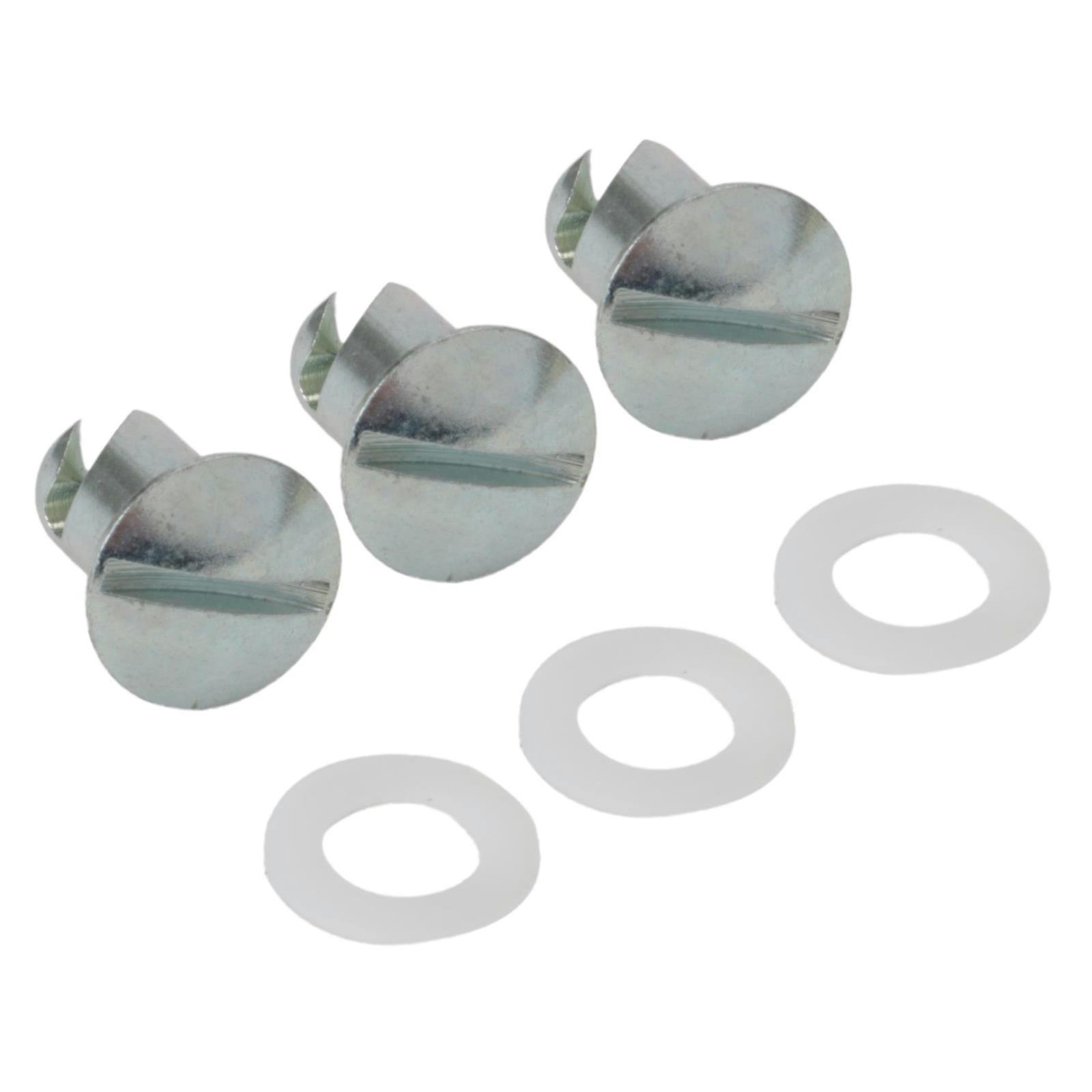 Speedway Steel Cover Buttons, 3 Piece