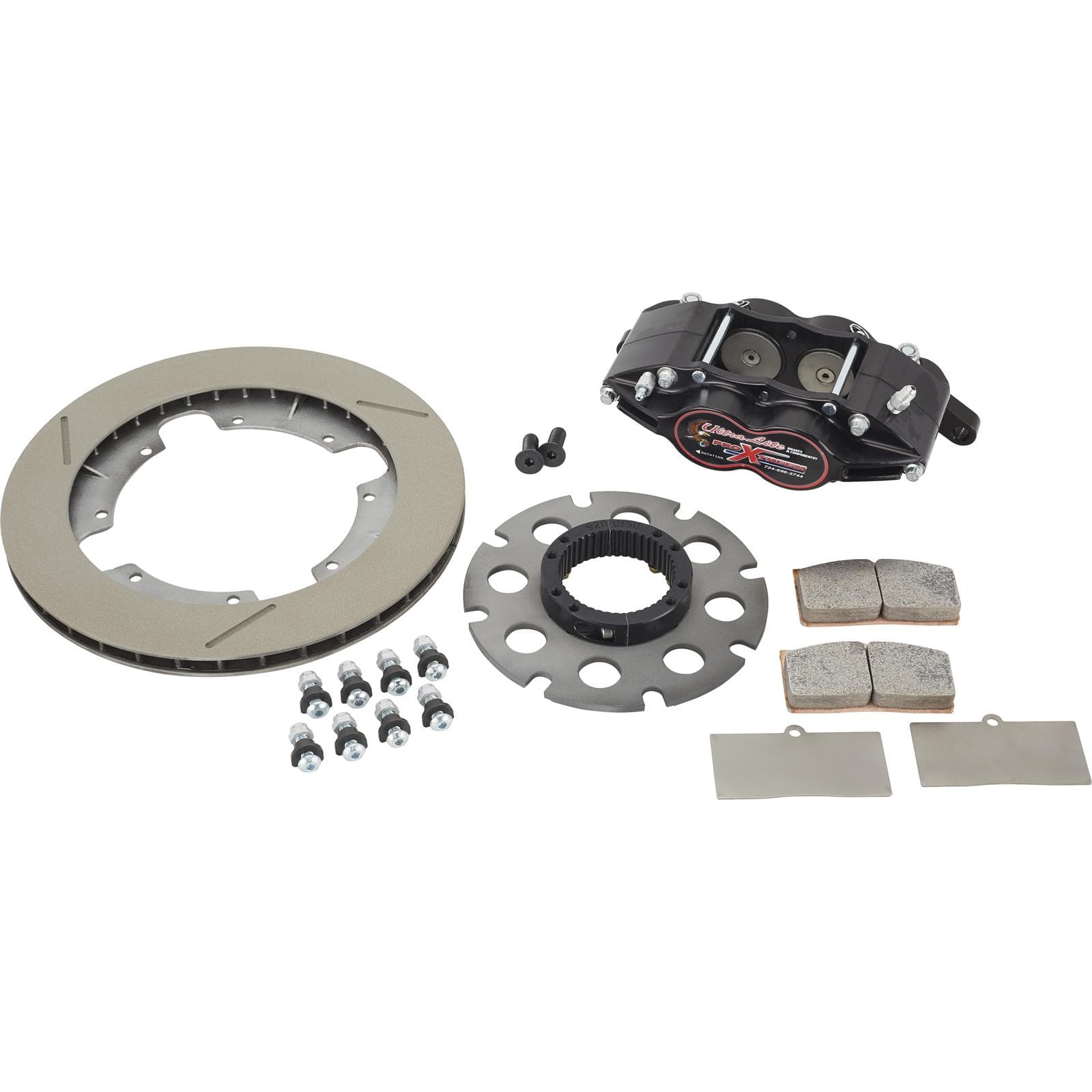 Ultra Lite Brakes 410-8600PXR Inboard Sprint Kit, 12 In Chromoly