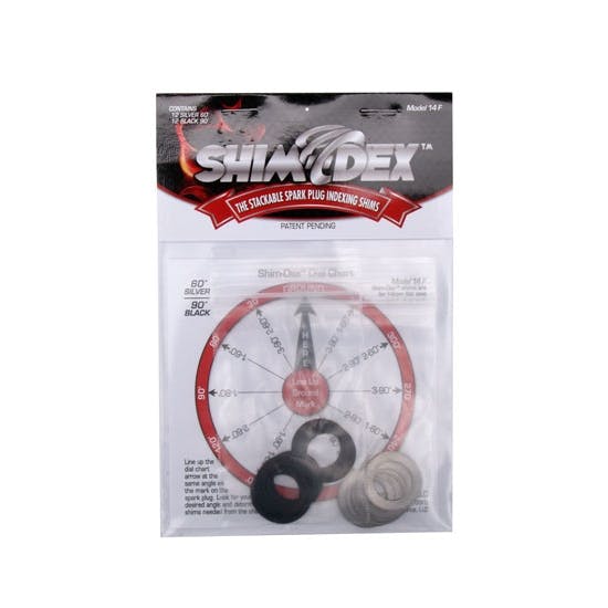 Shim-Dex 14F Spark Plug Indexing Washer, 14mm Flat Seat, 24 Pk