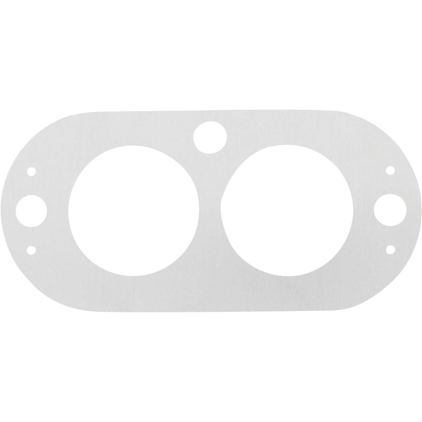 Aluminum Sprint Car 2-Gauge Panel, 2-1/16 Inch Gauges